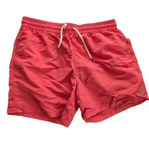 POLO‎ Ralph Lauren Swimwear Swim Trunks Green Pony Logo Preppy Mens Size XL/TG
